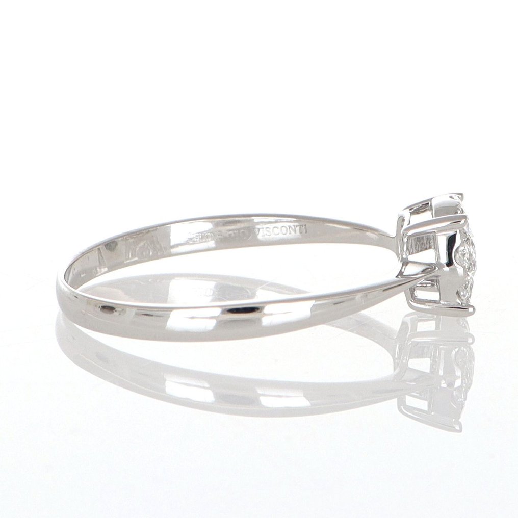 沒有保留價 - Giorgio Visconti - 戒指 - 18 克拉 白金 鉆石 (天然)  - 鉆石 #2.1