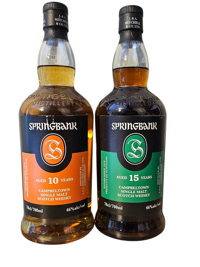 Springbank 10yo & 15yo - 70cl - 2 pullojen #1.0