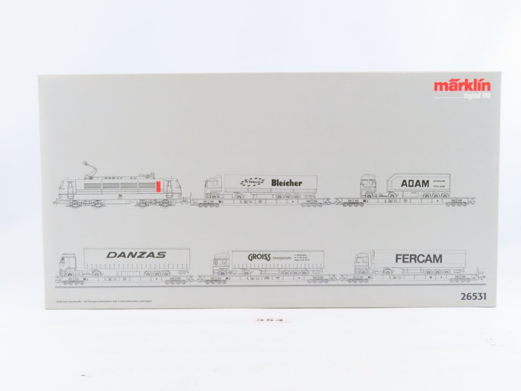 Märklin H0 - 26531 - 火車組合 (1) - 六件套“Rollende Landstraße”配备BR 184和5辆载货车 - DB, ÖBB, Hupac #2.1
