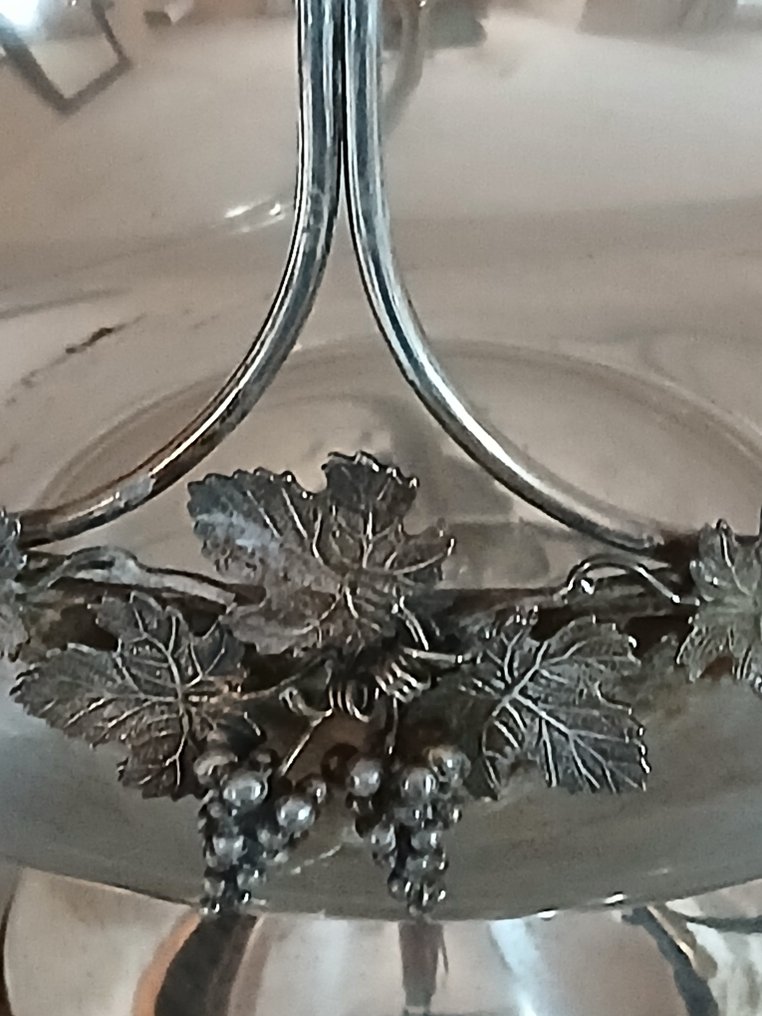 Tafelmiddenstuk - .925 zilver - (h. 29cm, diam. 29,5cm) #4.3