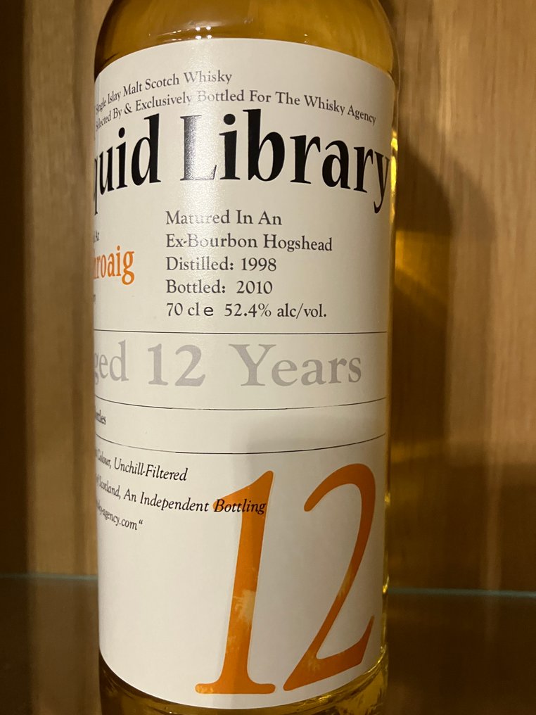 Laphroaig 1998 12 years old Liquid Library - Bourbon Hogshead - The Whisky Agency  - b. 2010  - 700ml #4.3