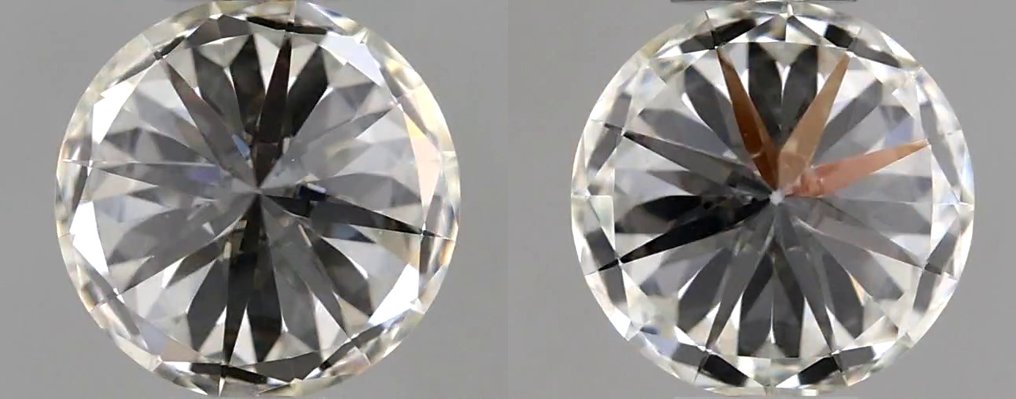 Senza prezzo di riserva - 2 pcs Diamante  (Naturale)  - 0.82 ct - Rotondo - H - IF - International Gemological Institute (IGI) - Matching Pair VG EX #3.2