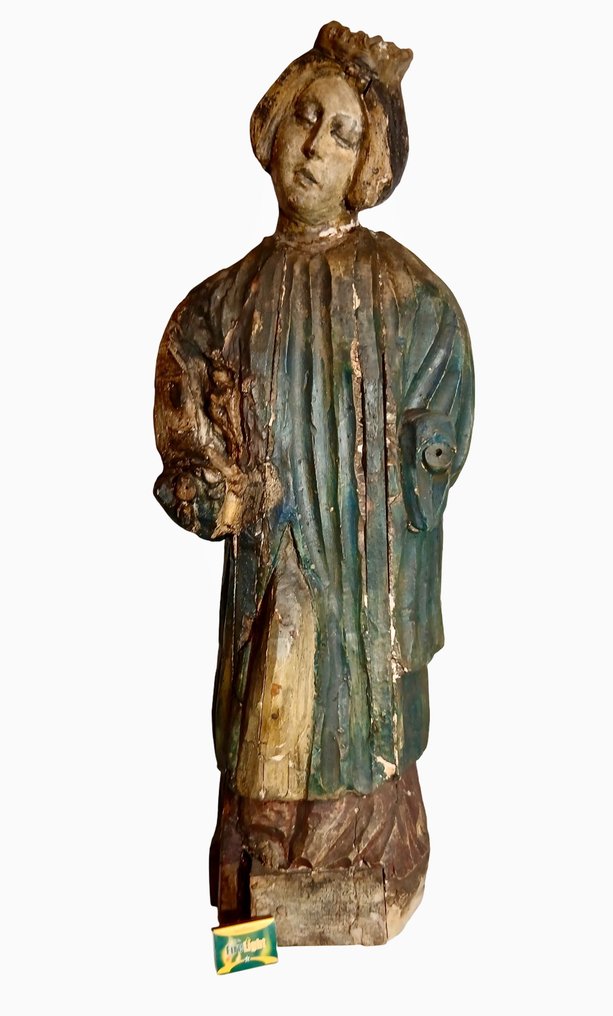Statue, Heiligenbeeld - 80 cm - Holz #1.0