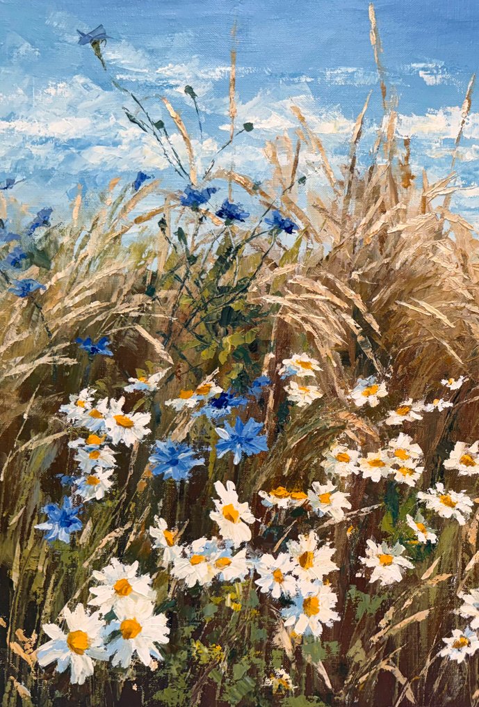 Irina Alex (1961) - Fleurs au bord du Champ #1.0