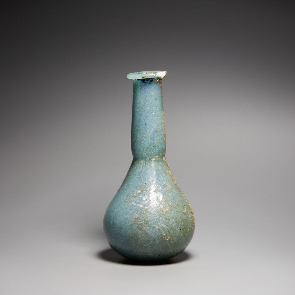 古羅馬 玻璃 药膏，公元1至3世纪。高13厘米。 #4.3