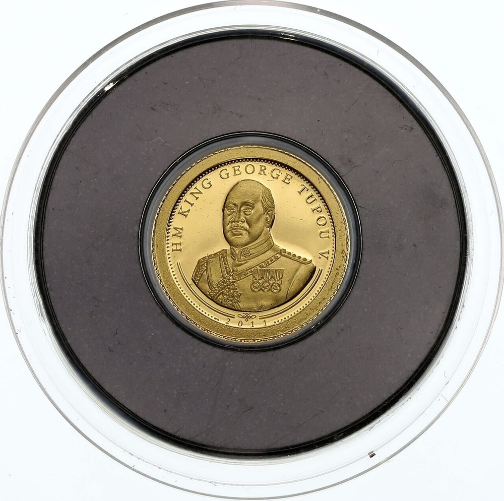 0,5 gram - Gold .999 - George Tupou - 2011  (Ohne mindestpreis) #1.0
