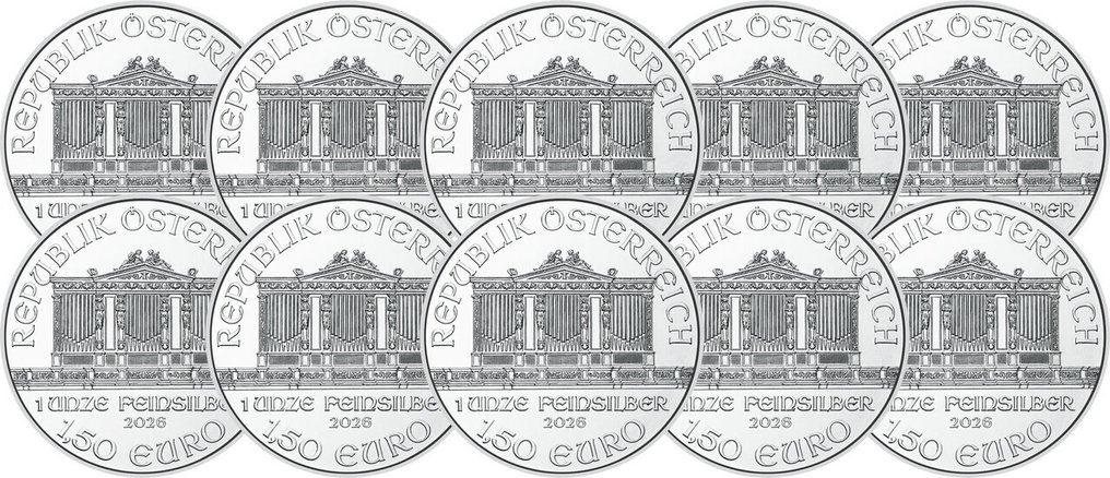 10 Feinunzen - Silber .999 - Philharmonique 2026 - 311 gram - fine silver #1.0