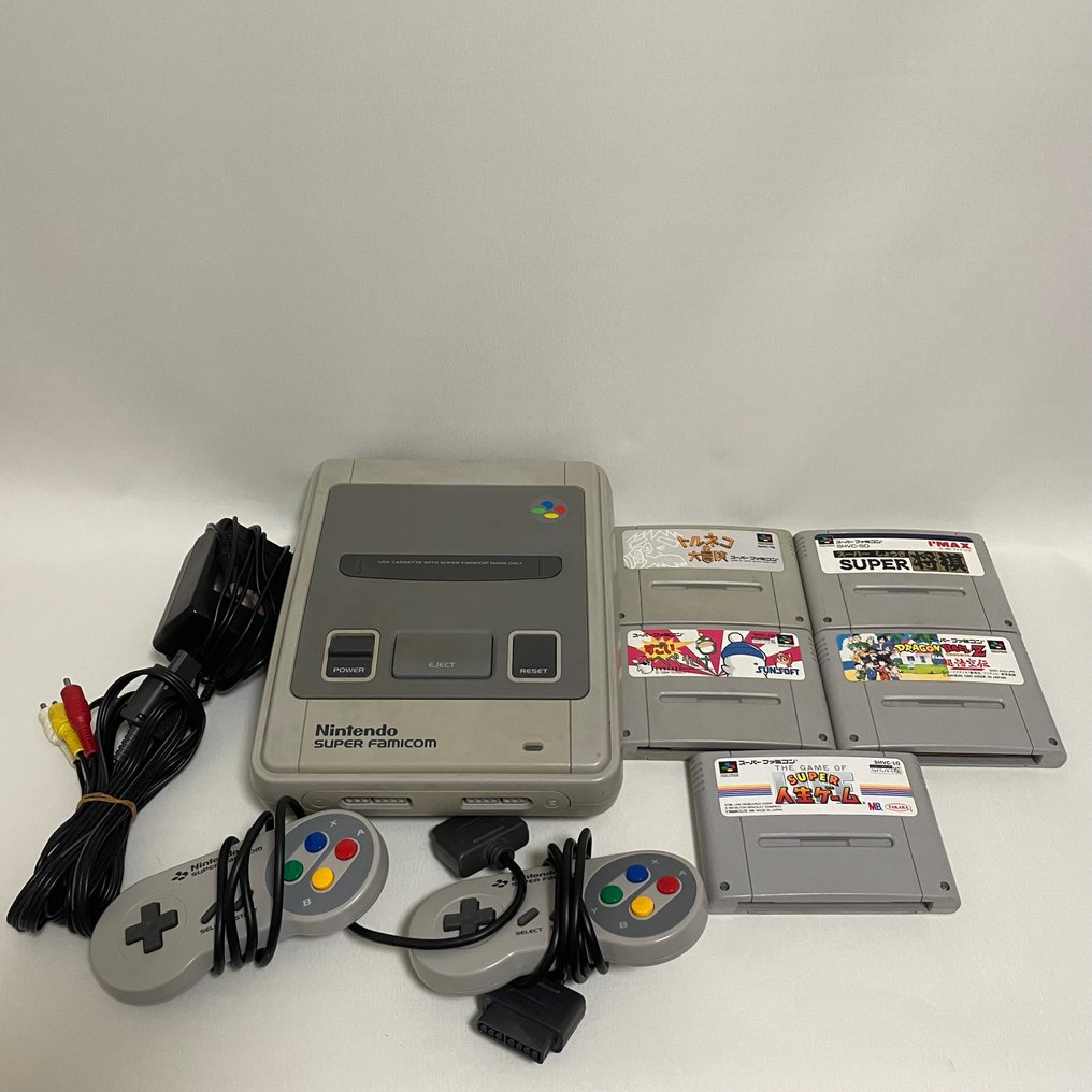 Nintendo - Super Famicom - Nintendo - Super Famicom (Japanese SNES) - NTSC-J + 5Games / Working / Not Compatible with PAL - - Κονσόλα βιντεοπαιχνιδιών #1.0