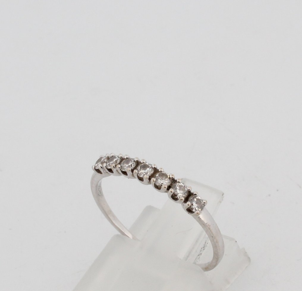 沒有保留價 - 戒指 - 18 克拉 白金 鉆石 (天然)  #2.1