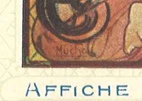 Alphonse Mucha (1860–1939) - Collection JOB - Calendier 1898 - rare Cigarettes JOB - Original signed lithograph - Art Nouveau - #3.2