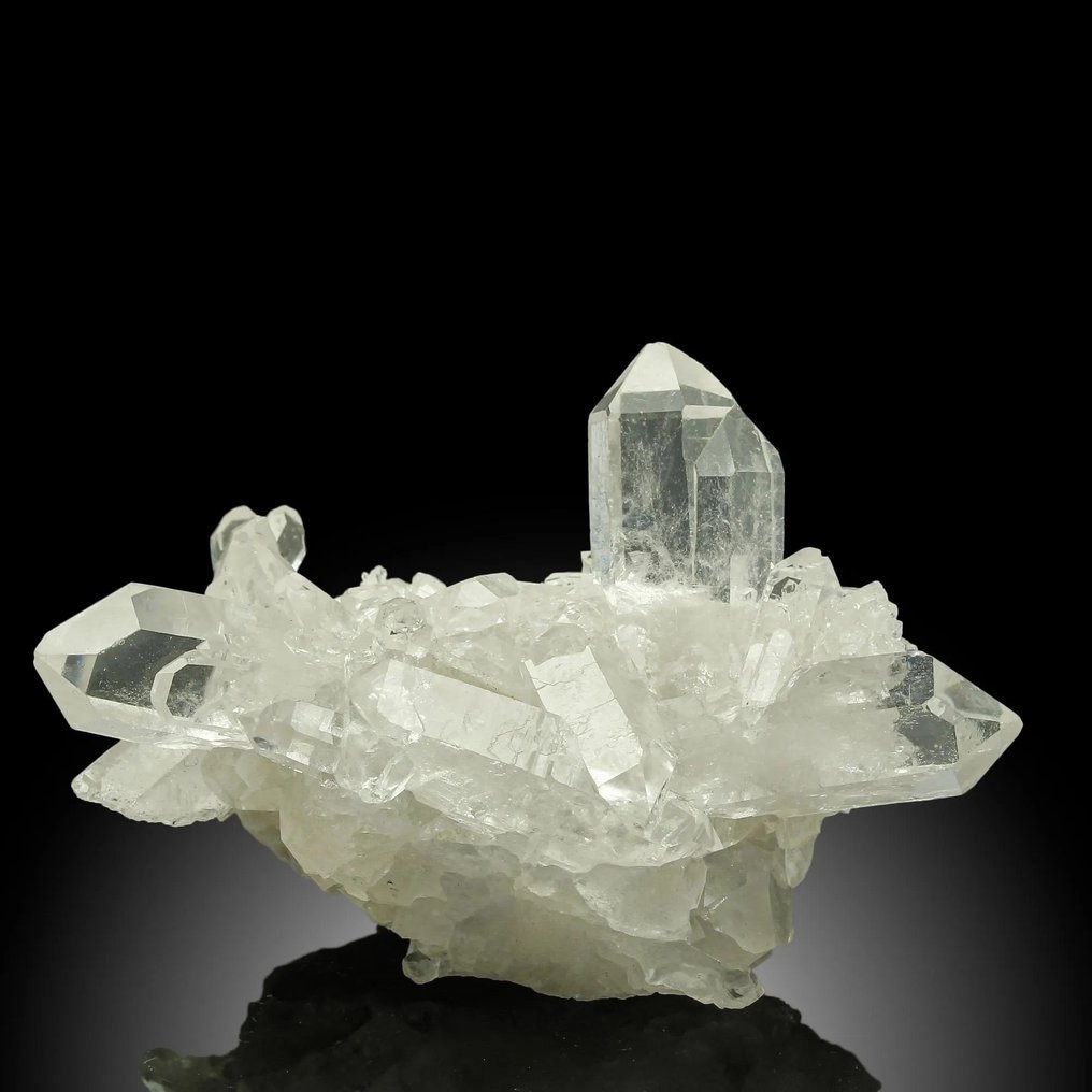 Master XL Terminated Water Clear Healer QUARTZ Crystal cluster - Height: 8.5 cm - Width: 6 cm- 93 g - (1) #1.0
