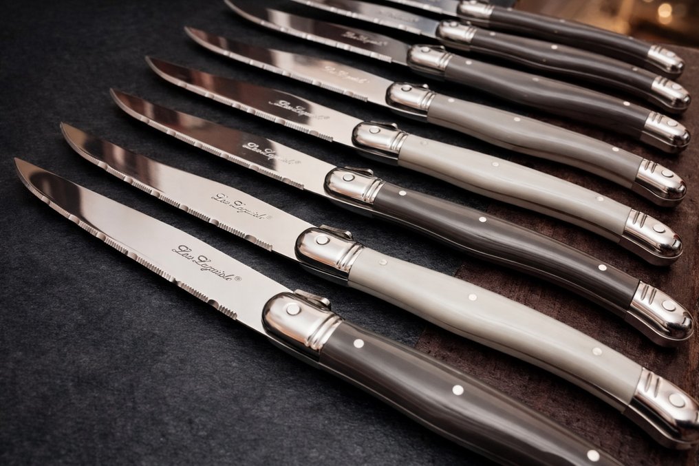 laguiole - Bestickset (12) - Stål - Couteaux laguiole #4.3