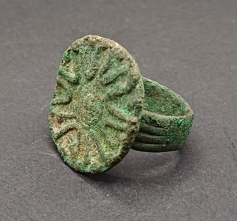 Âge du bronze Bronze Bague décorée - 24 mm  (Sans prix de réserve) #4.3