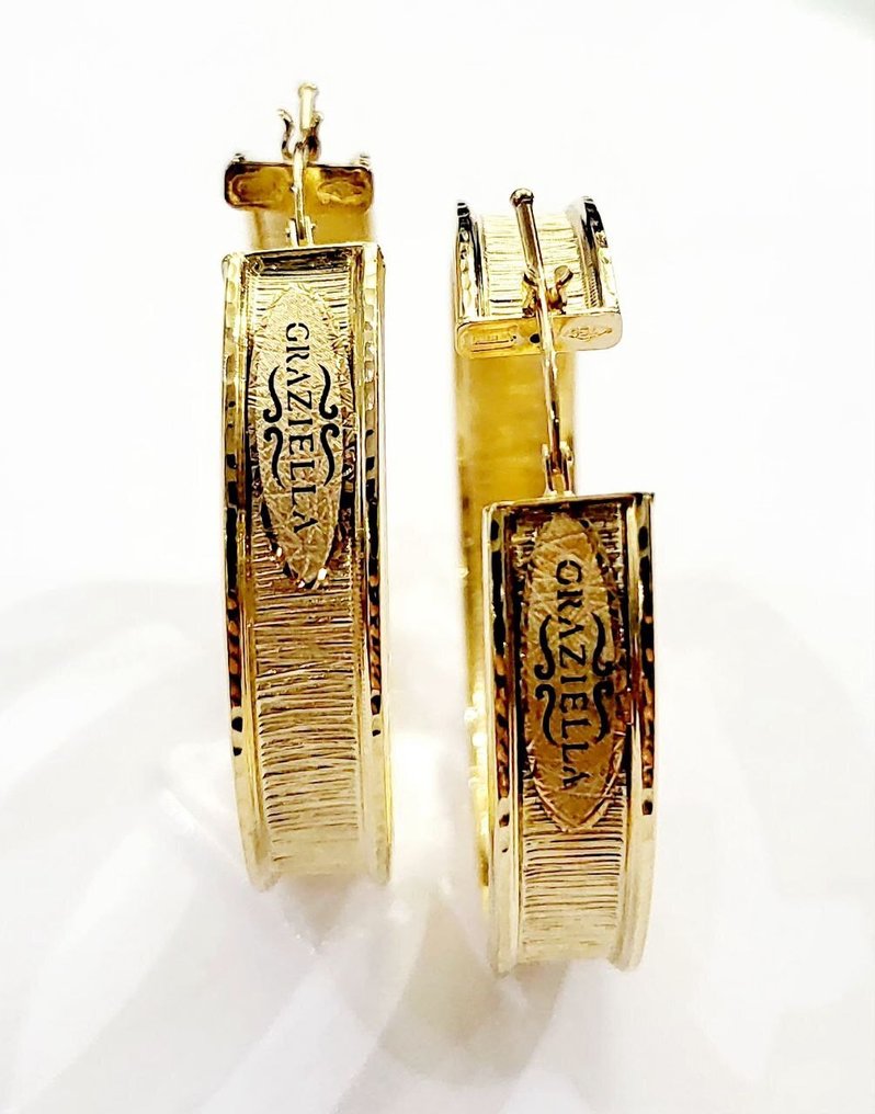 Graziella - 耳環 - 18 克拉 黃金 - 意大利制造 #1.0