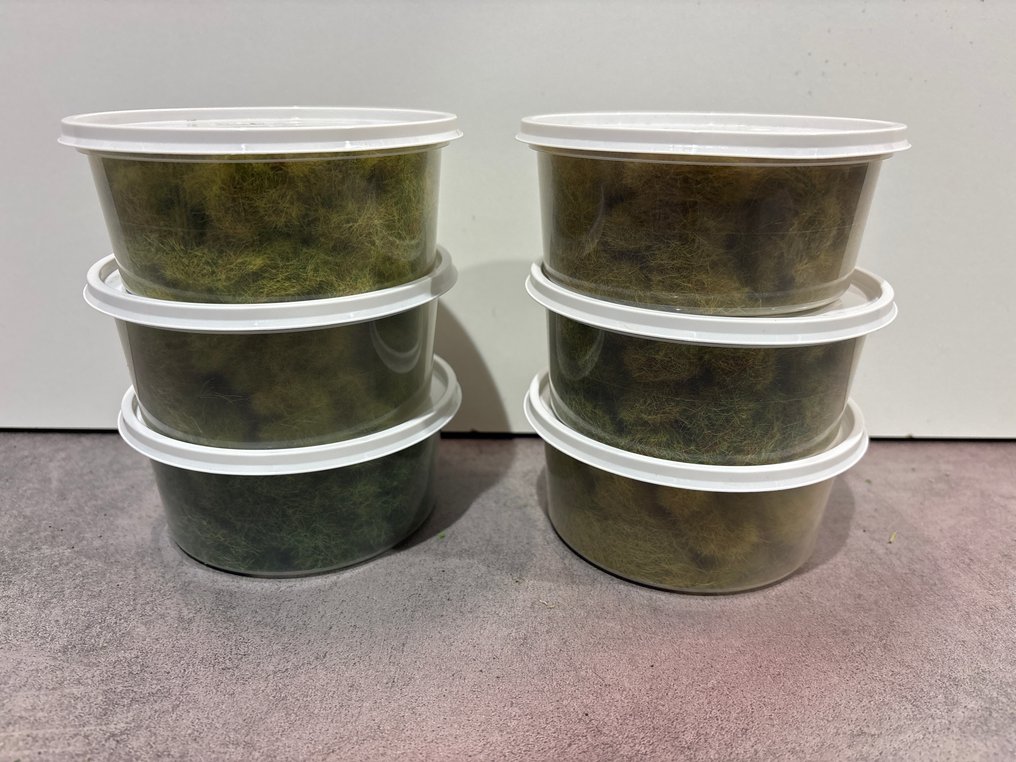 Grote partij 2,1 liter statisch gras voor modelbouw/scenery/diorama H0, N, TT - 模型火車風景 (6) - 在六毫米的阴影中 #1.0