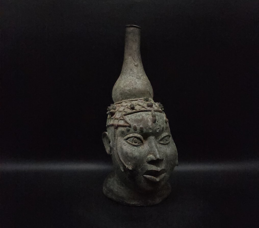 Tête de commemorative - 雕刻 - Yoruba / Beni Edo - 貝南  (沒有保留價) #3.2