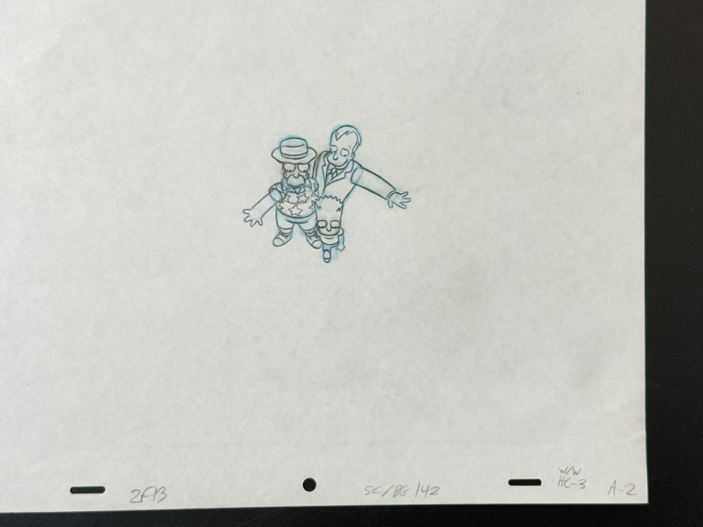 Bart vs. Australia, 1996 - Original animasjonsillustrasjon av Bart Simpson, sertifisert. - The Simpsons #2.1