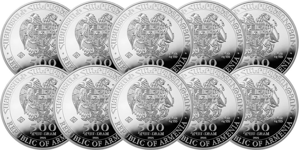 10 Feinunzen - Silber .999 - Noah's Arch 2025 - 311 gram - fine silver #1.0