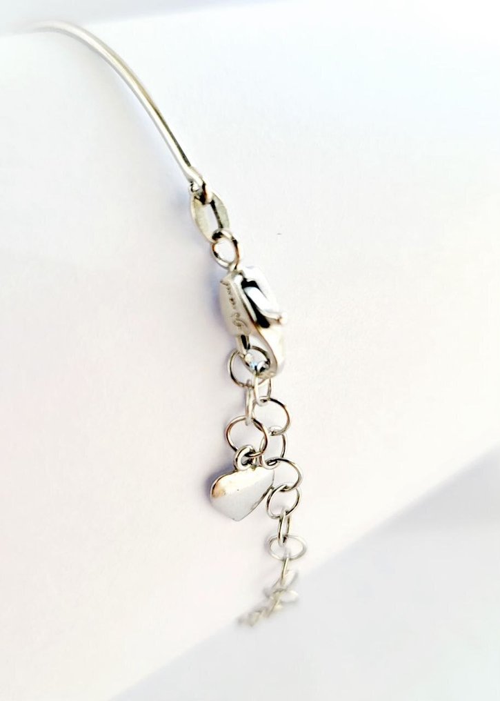 Rannekoru - 18 kt. Valkokulta -  0.73ct. tw. Timantti (Värikäsitelty)  #1.0