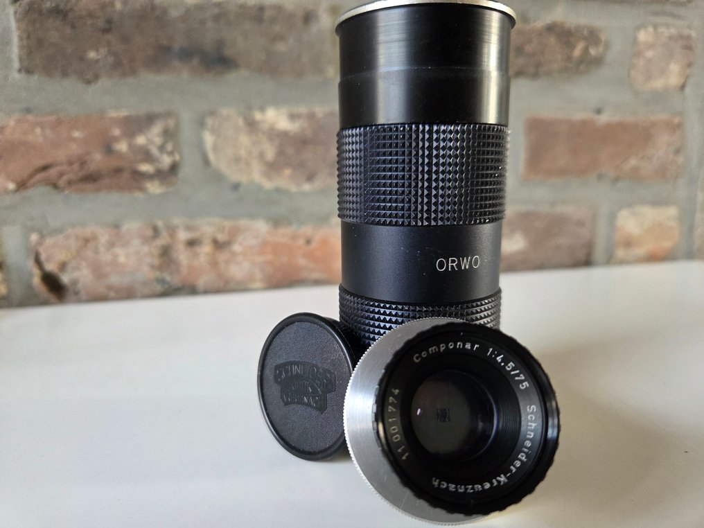 Schneider Kreuznach (vierkante bokeh) Componar 4.5 75mm + 4 tussenringen + ring->M42 Kameralins #2.1