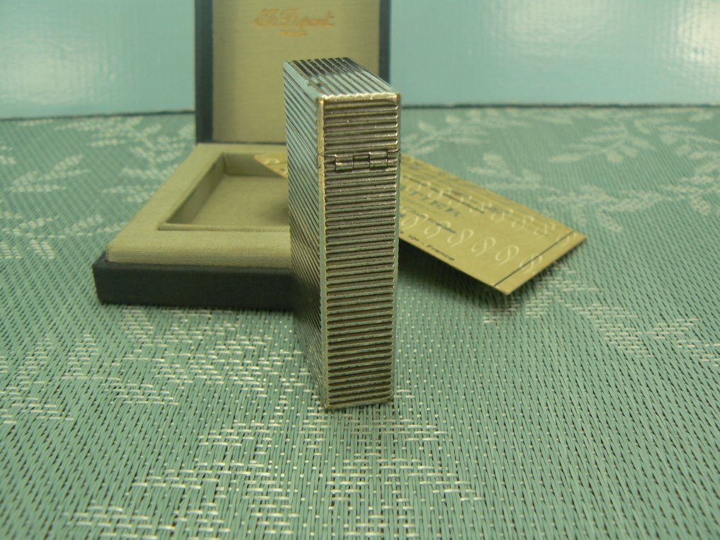 S.T. Dupont - Line 1 - Lommelighter - Forsølvet #4.3