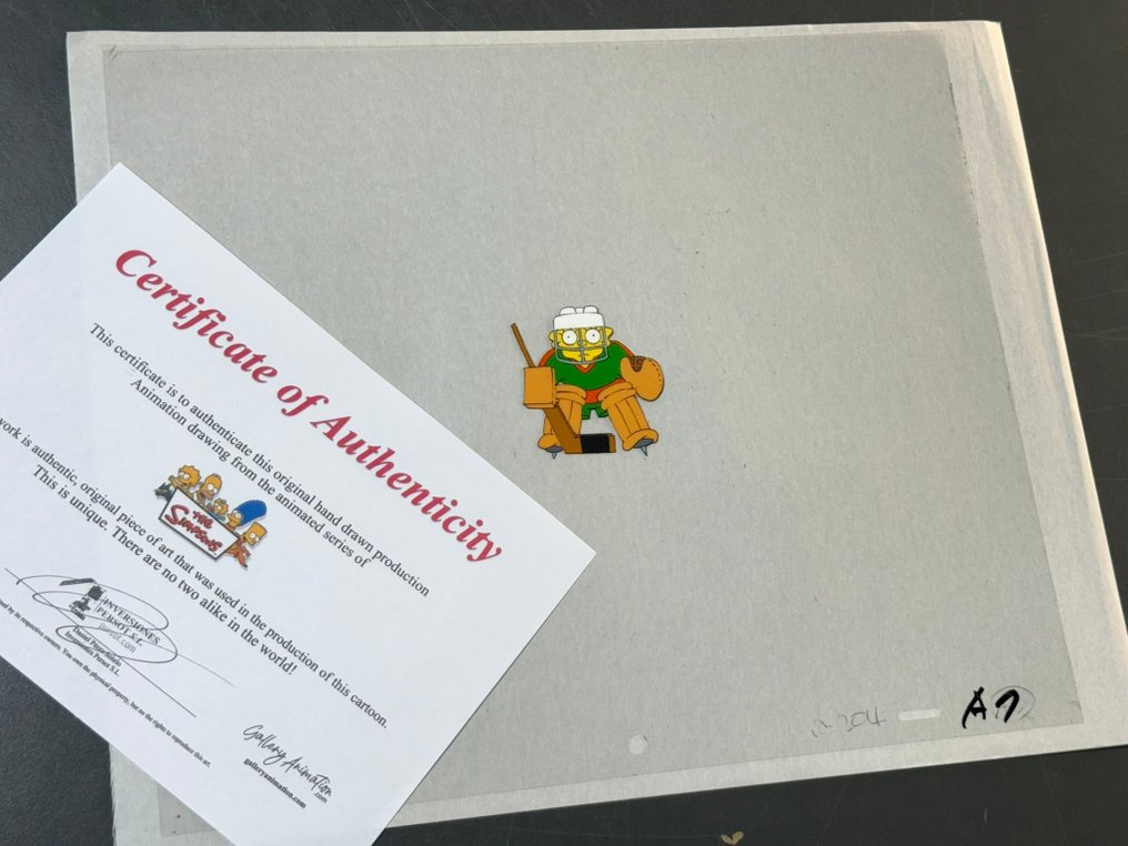 Gracie Films - Oryginalny cel animacji Lisy Simpson, odcinek: Lisa na lodzie (1994) - The Simpsons #2.1