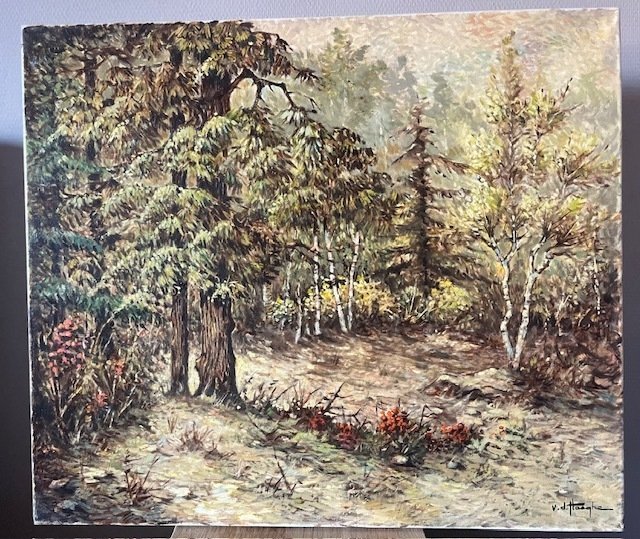 Cyriel Vanderhaeghe (XX) - Bos landschap #1.0