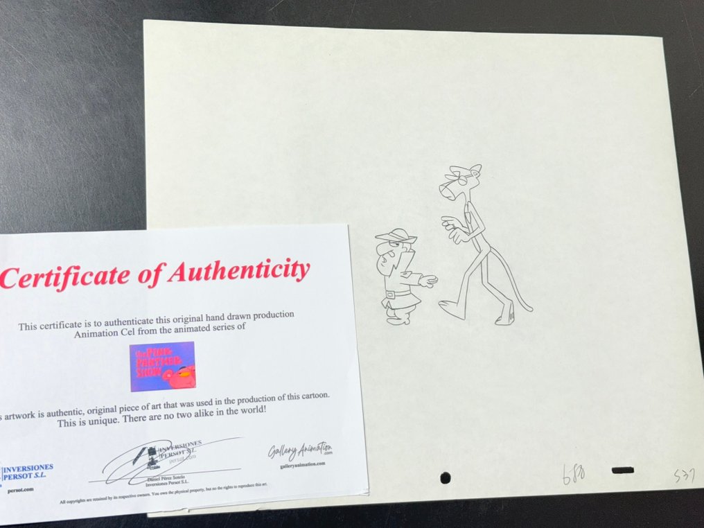 The Pink Panther Show (1970) - 1 克鲁索探长的原始动画画稿 #2.1