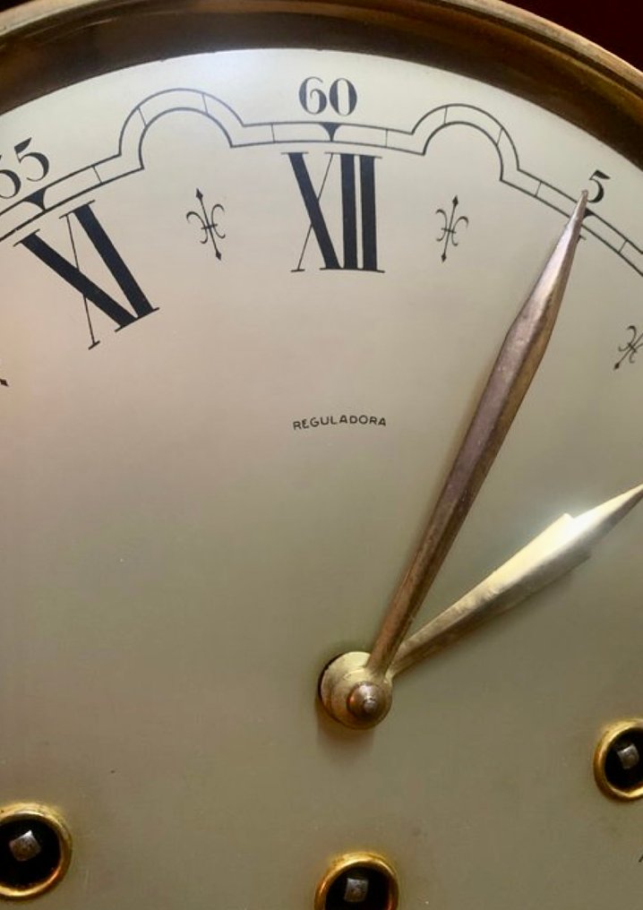 Relógio de parede de pêndulo - reguladora -   - Carvalho - 1950-1960 - Carrilhão #3.2