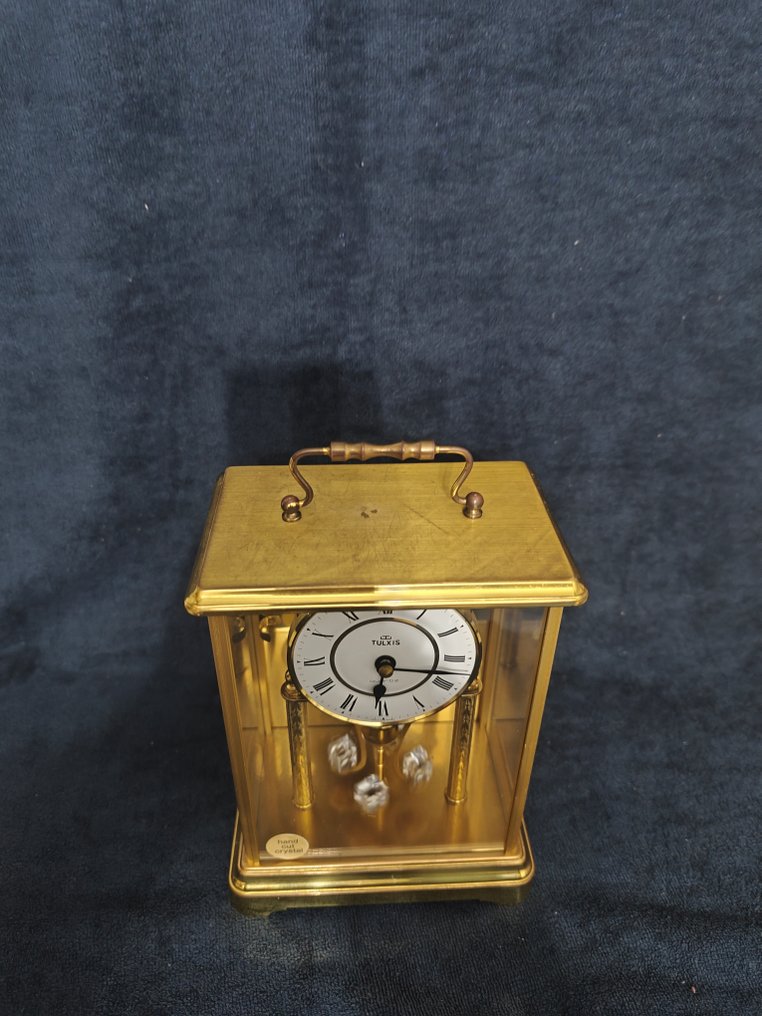 Επιτοίχιο ρολόι αντίκα - Carl Hansen & Søn -  Vintage Κρύσταλλο, Ορείχαλκος - 1970-1980 - Τετρακόσιες μέρες Swaro. #2.1