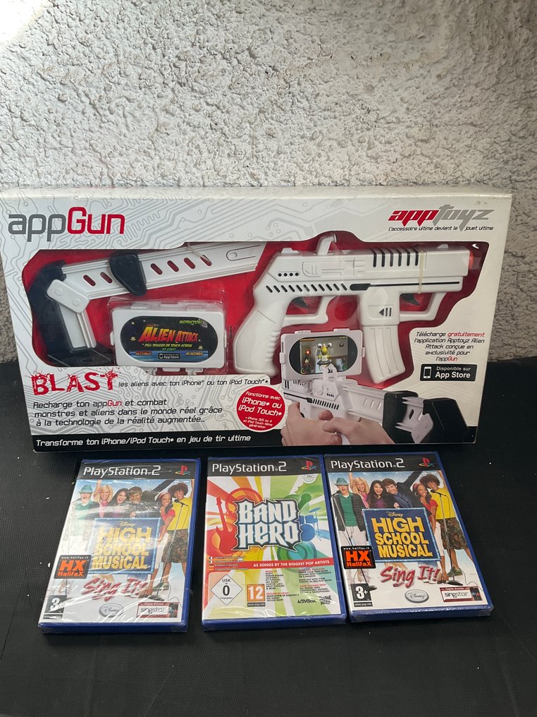 apptoyz, Sony - appGun - Alien Attack + 3 PS2 games - Βιντεοπαιχνίδια - Σφραγισμένο στην αρχική του συσκευασία #1.0