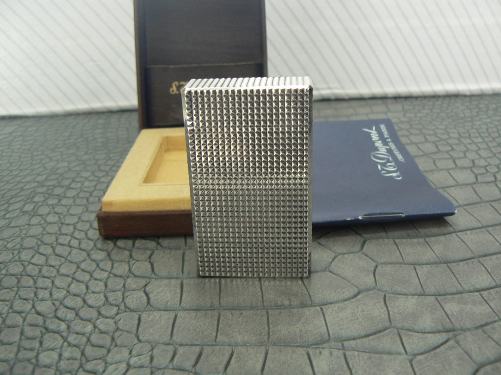 S.T. Dupont - Diamond tip - Αναπτήρας τσέπης - Silver plated #3.2