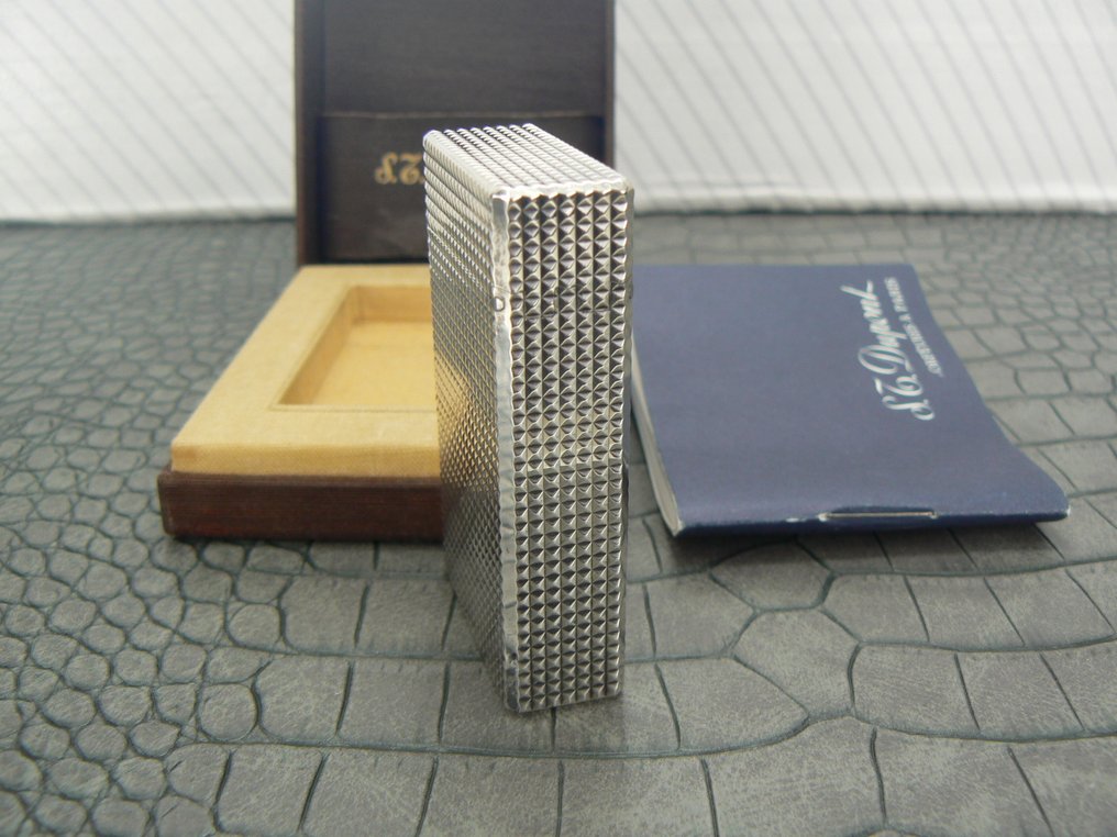 S.T. Dupont - Diamond tip - Αναπτήρας τσέπης - Silver plated #4.3