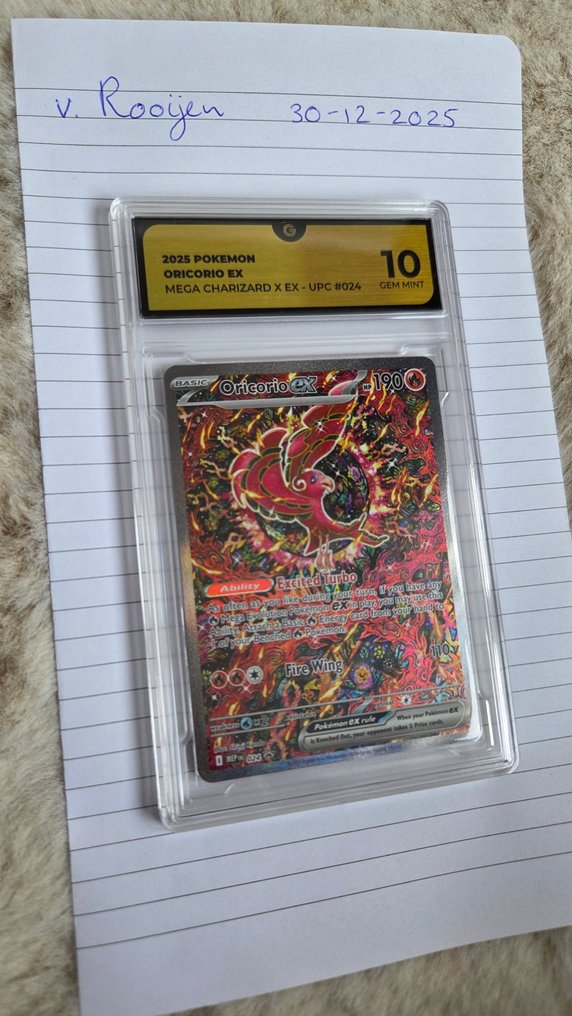 Pokémon - 1 Graded card - Oricorio EX 压膜, 完整艺术 - GG 10 - Various sets #2.1