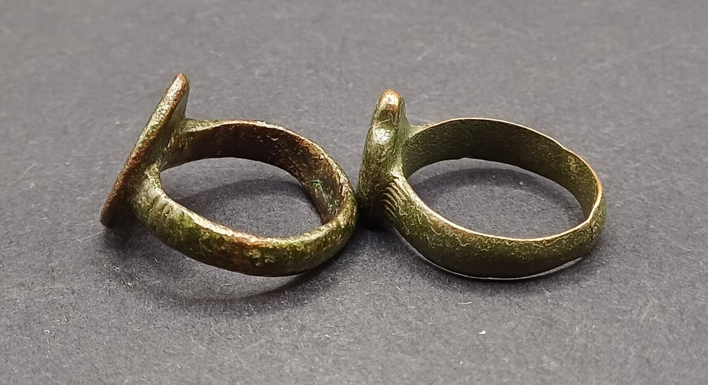 Médiéval Bronze Anneaux de bouclier - 23 mm  (Sans prix de réserve) #2.1