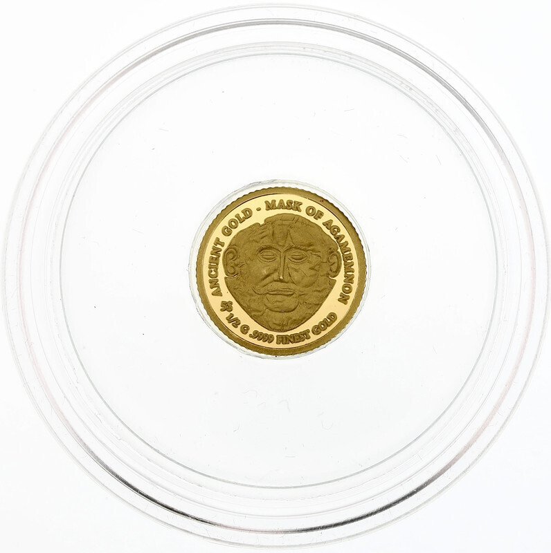 0,5 gram - Oro .999 - Masque d'Agamemnon - 2011  (Sin precio de reserva) #1.0