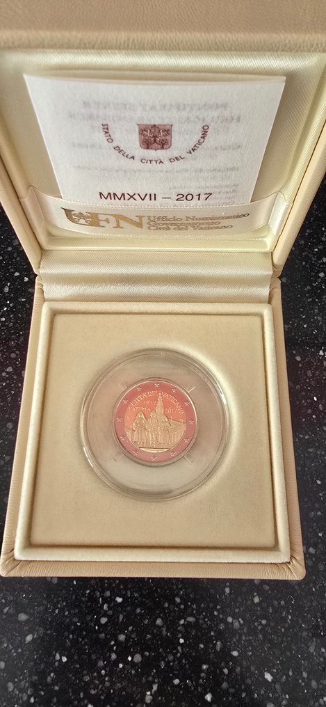 教廷. 2 Euro 2017 "Fatima" Proof  (没有保留价) #1.0