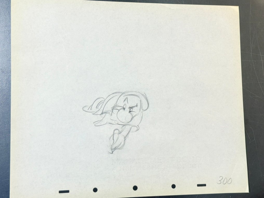 Walt Disney - Animatie tekening van Grumpy (1937) - Snow White & The Seven Dwarfs #1.0