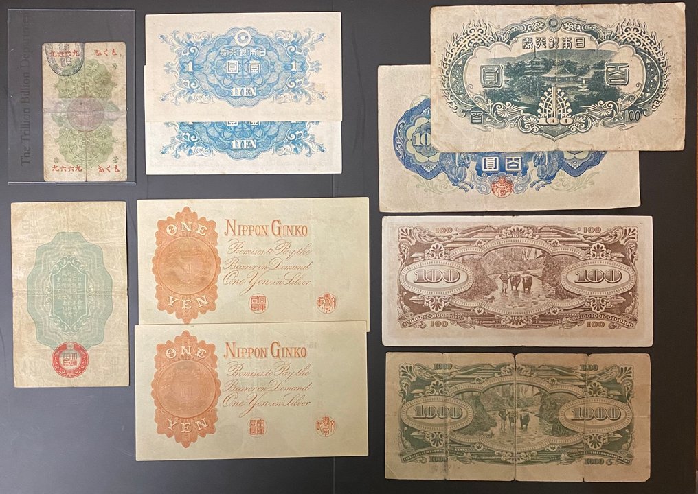 Japan. - 10 banknotes - various dates  (Ohne mindestpreis) #1.0