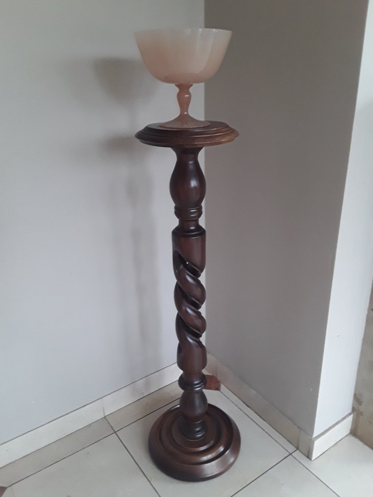 Support (2) - torsade de barley - Chêne, Opaline - Antieke Balley standard #1.0