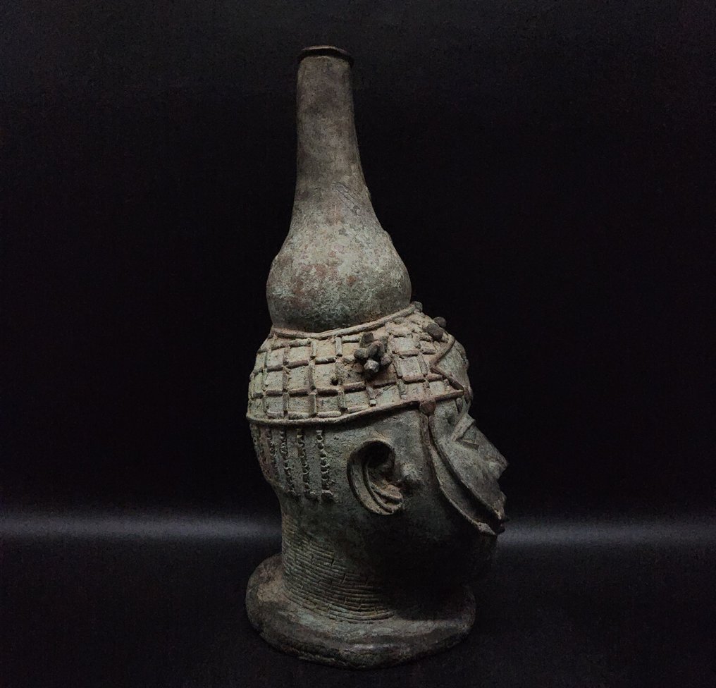 Tête de commemorative - 雕刻 - Yoruba / Beni Edo - 貝南  (沒有保留價) #4.3
