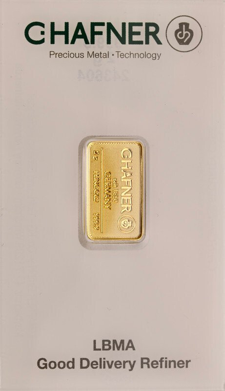 2 Gramm - Gold .999 - C. Hafner, Germany - Versiegelt und mit Zertifikat #1.0