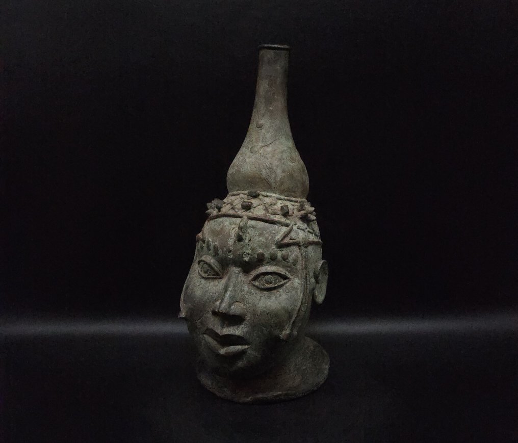 Tête de commemorative - 雕刻 - Yoruba / Beni Edo - 貝南  (沒有保留價) #2.1