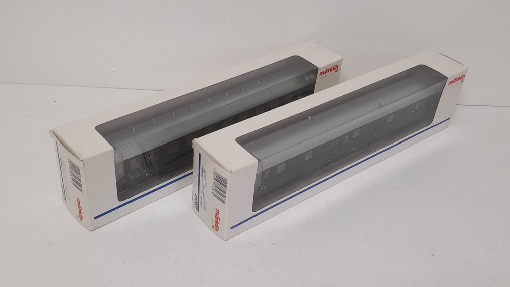 Märklin H0 - 43227/43267 - Modeltog passagervogn (2) - Hurtigtogsvogn / Skørtevogn - ÖBB #4.3