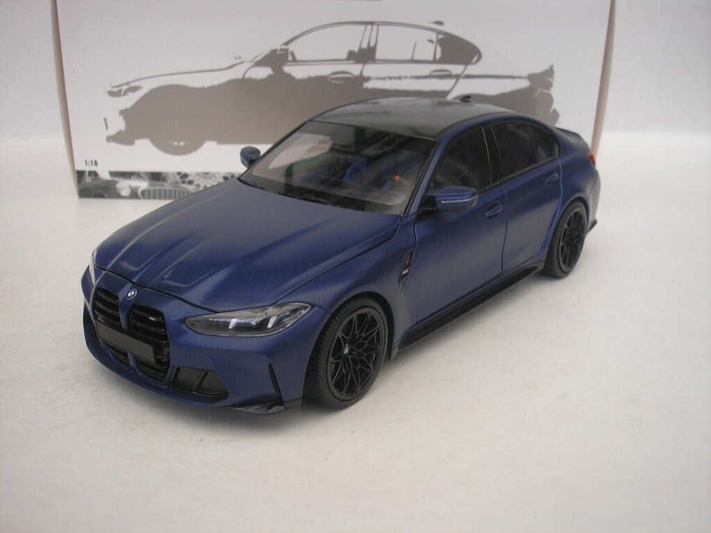Minichamps 1:18 - Modellino di auto - Bmw M3 - 2024 - Matt Blue Metallic #1.0