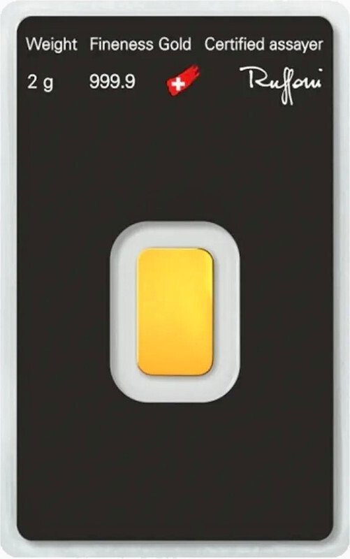 2 gramos - Oro .999 - Argor-Heraeus, Switzerland - Con certificado #1.0