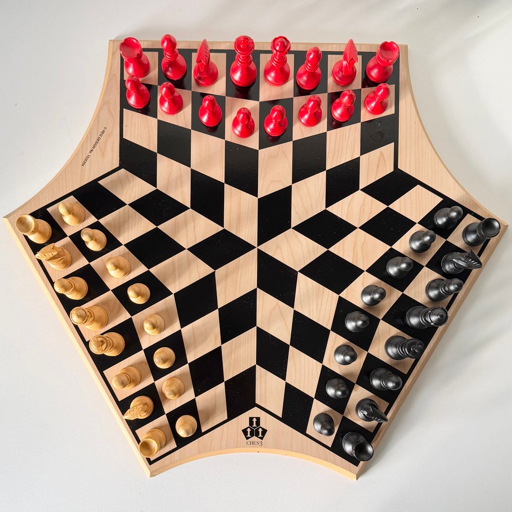 Schackspel - Three Player Chess Game - Trä #1.0