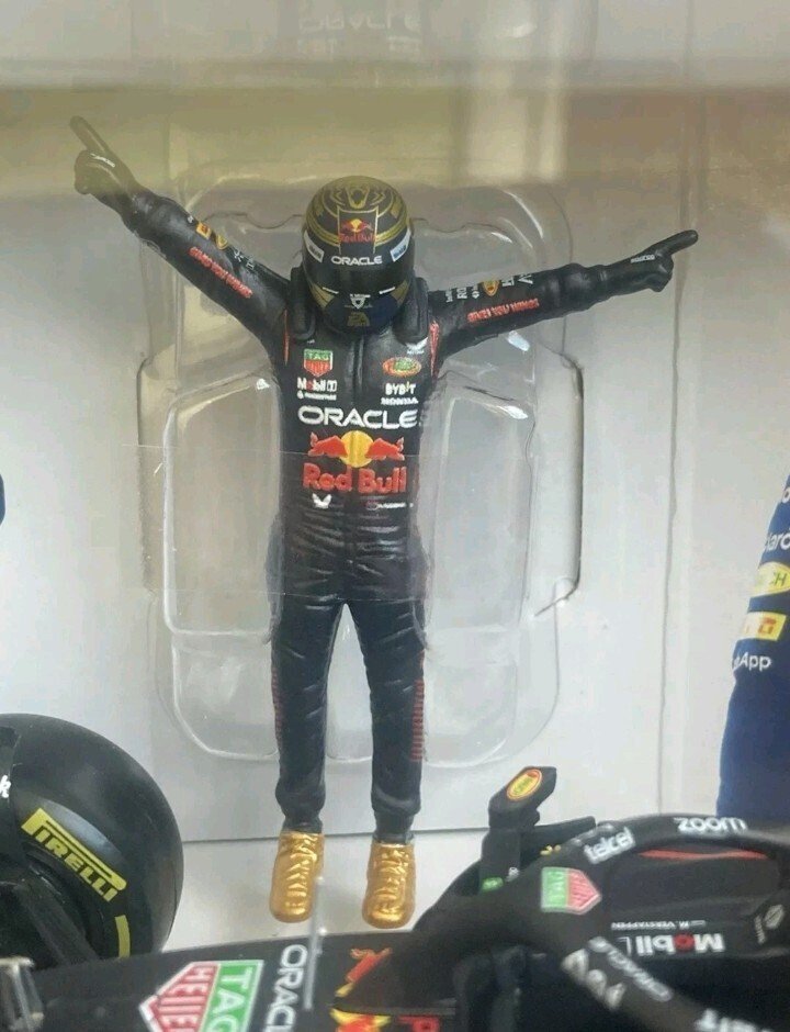 Bburago Special Edition 1:24 - Αγωνιστικό αυτοκίνητο μοντελισμού - Red Bull RB19 #1 - Max Verstappen (2023) | World Champion (With Figure) - Αμερικανική Έκδοση #4.3