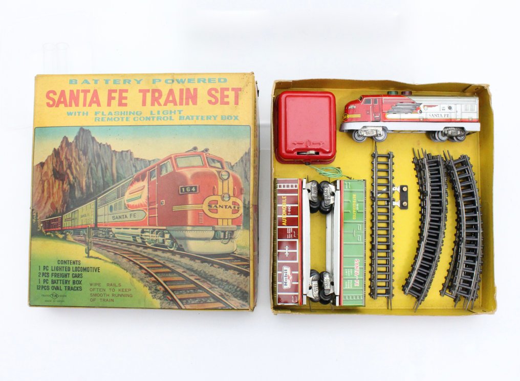 Toy Nomura Japan - 锡制玩具 - Sante Fe Train Set, Boxed - 日本 #2.1