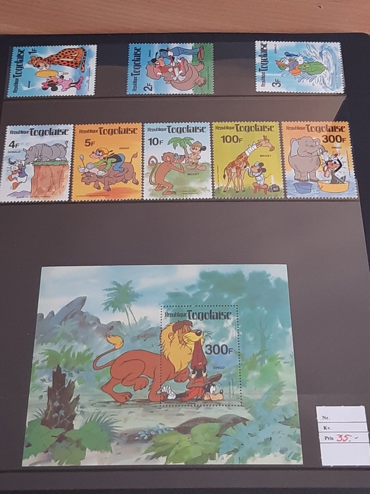 Wereldwijd 1979/1982 - Wereldthema Cartoon Disney Mint Collectie op vellen #3.2
